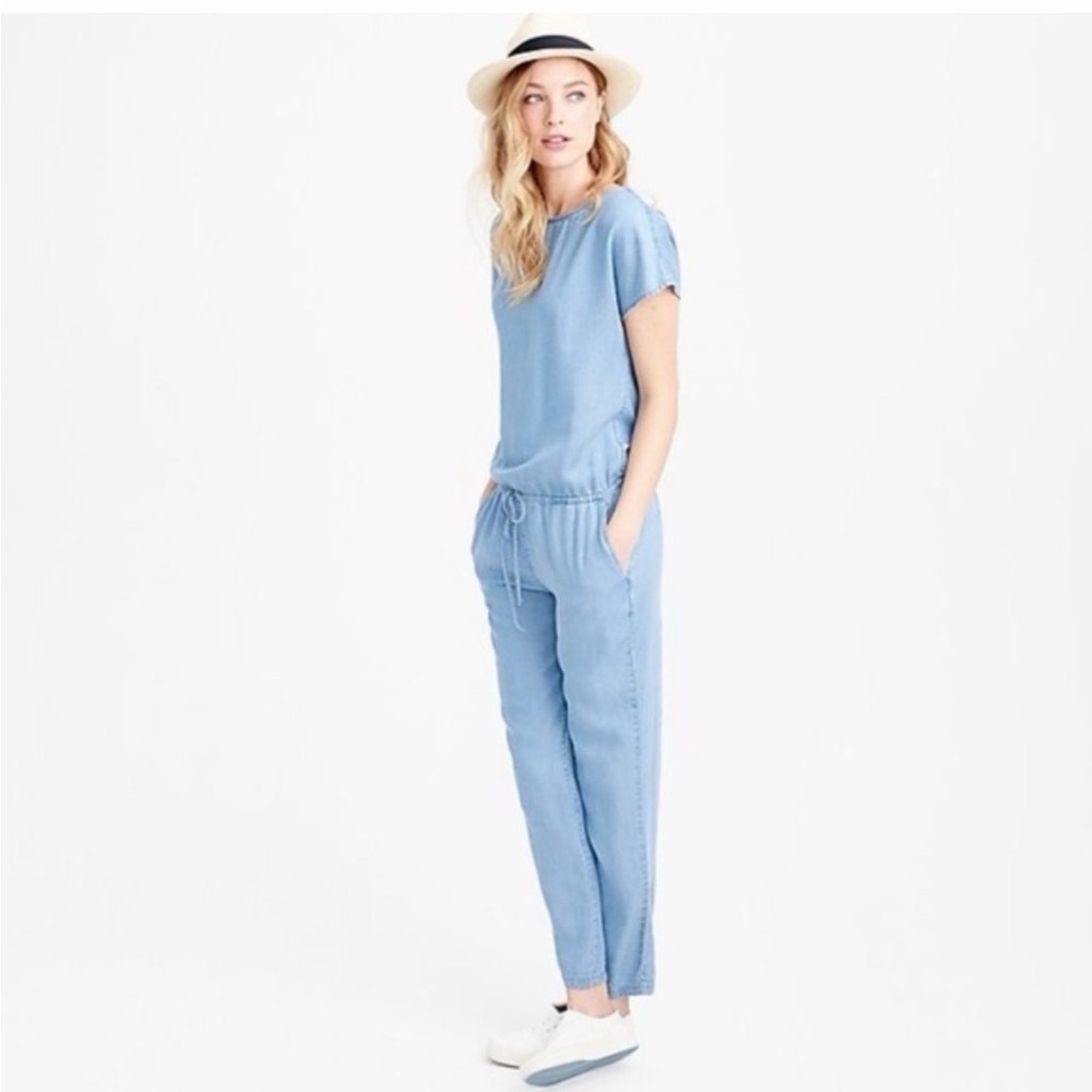 J. Crew Chambray Jumpsuit XS